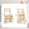 3-in-1 Multi-functional Foldable Display Plant Stand Ladder Chair with 2 Side Locking Buckles